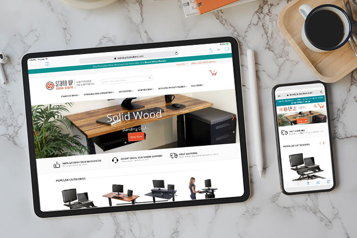 Stand Up Desk Store project screenshot
